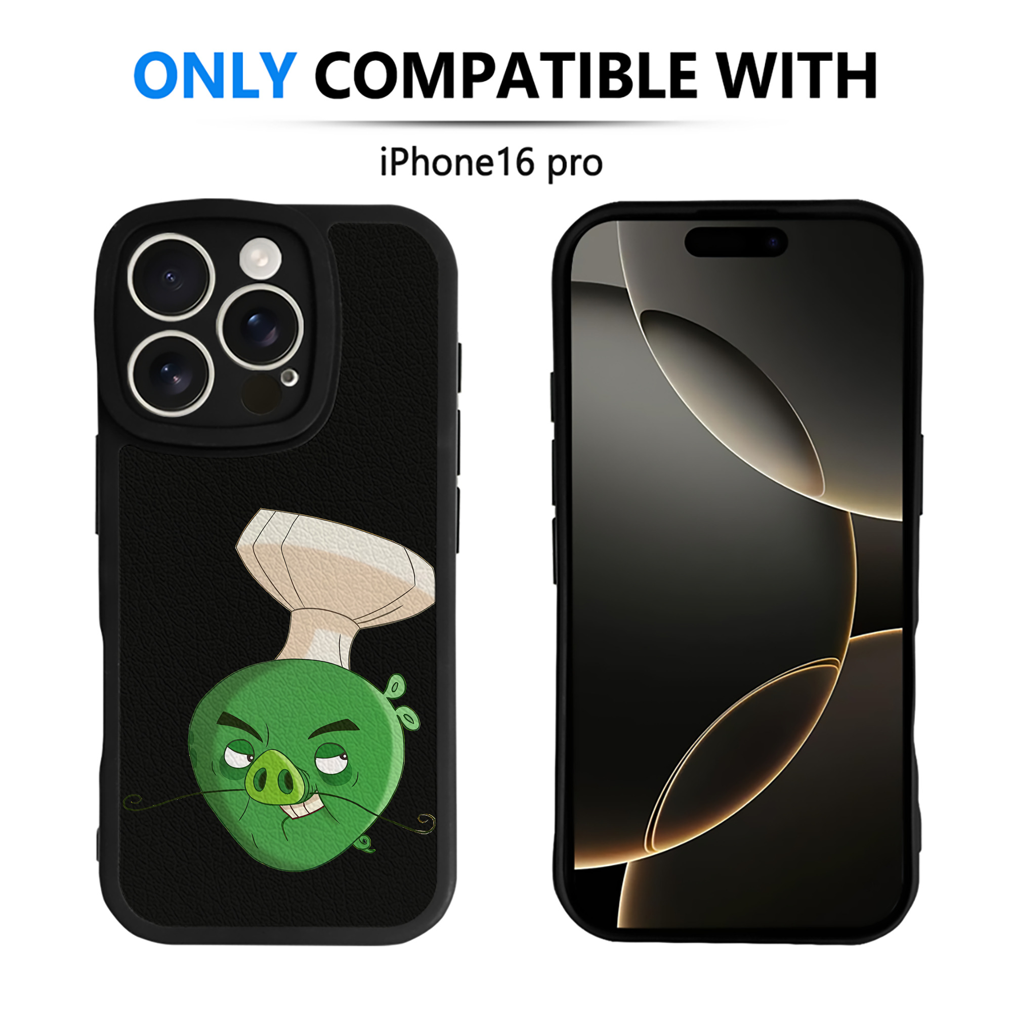 （画像用） Angry Birds アングリーバード 【iPhone 16シリーズ対応】シリコンスマホケース（レザー調） 材質：シリコン